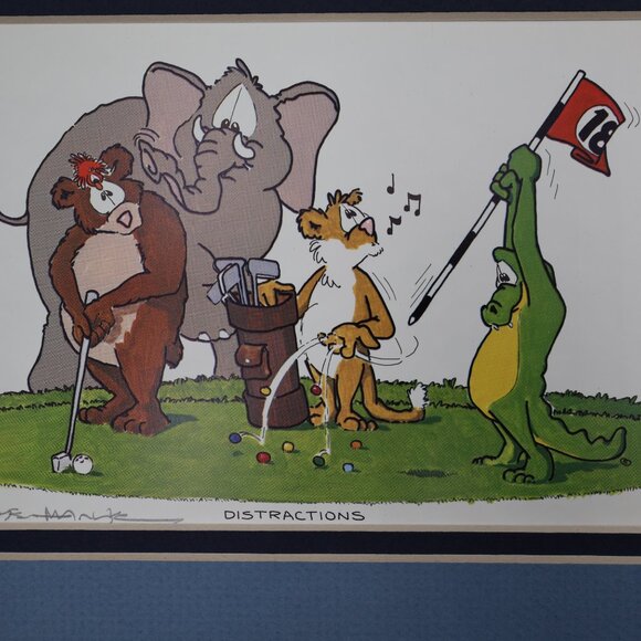 Robert Marble "Distractions" Golf Matted 8x10 Signed Print - Picture 3 of 6